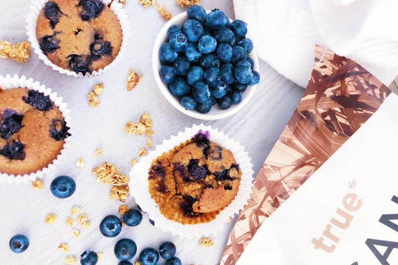 Blueberry Protein Muffin Tops