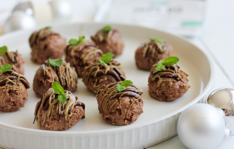 Choc Mint Cheesecake Balls