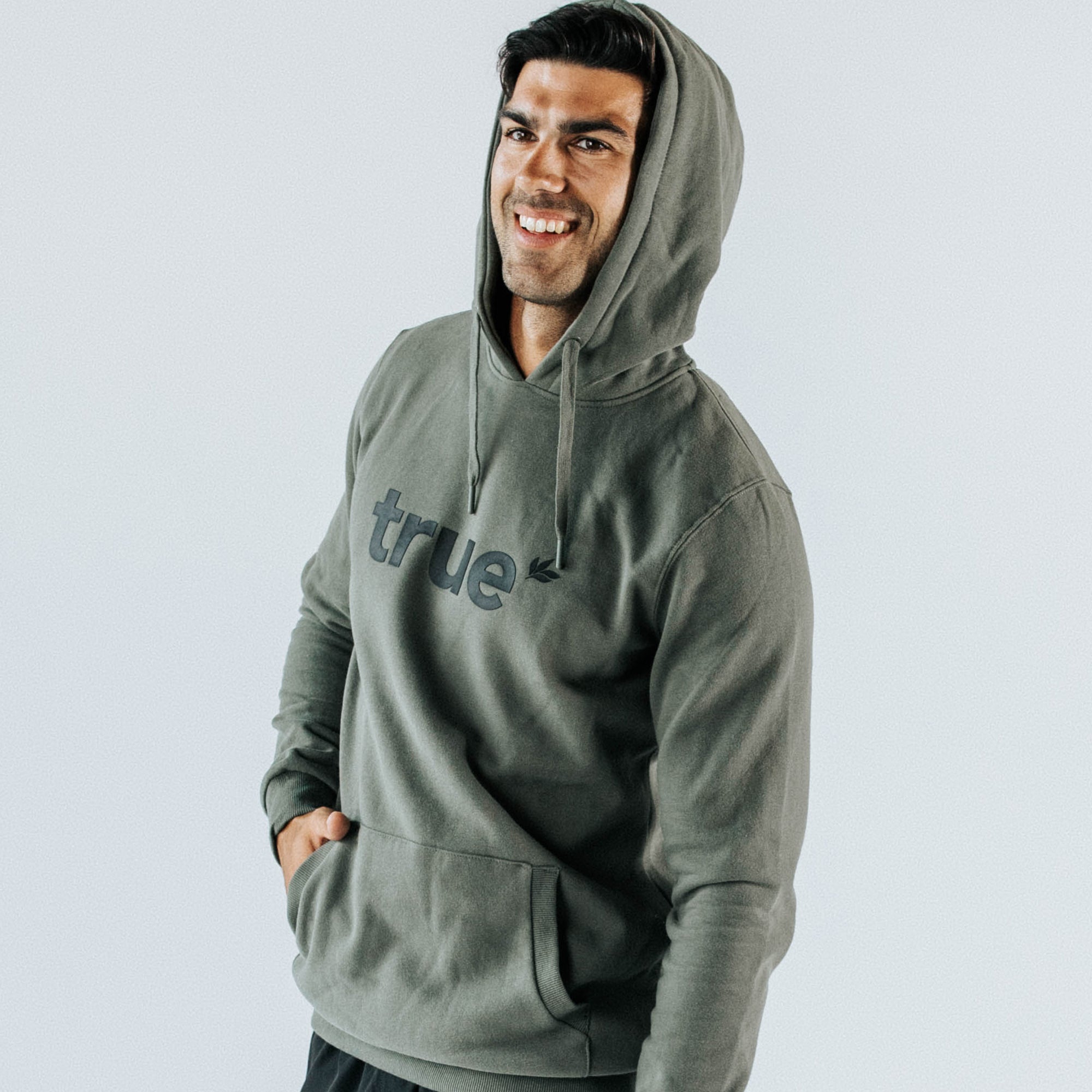 Grey and green on sale hoodie